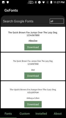 GxFonts - Custom fonts for Samsung Galaxy android App screenshot 3